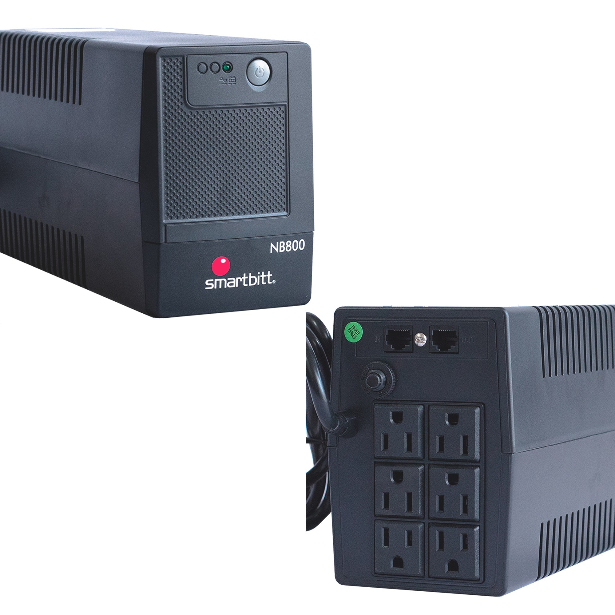 No-Break SMARTBITT SBNB800 - 800 VA, 400 W, Negro No-Break SMARTBITT SBNB800 - 800 VA, 400 W, Negro